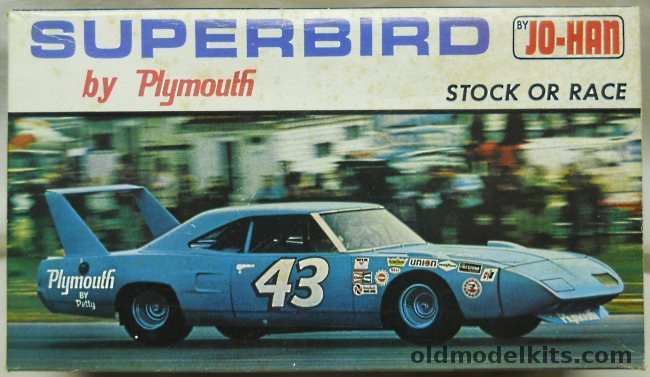 Jo-Han 1/25 Plymouth Superbird - Stock or Racing Versions, GC-1470 plastic model kit